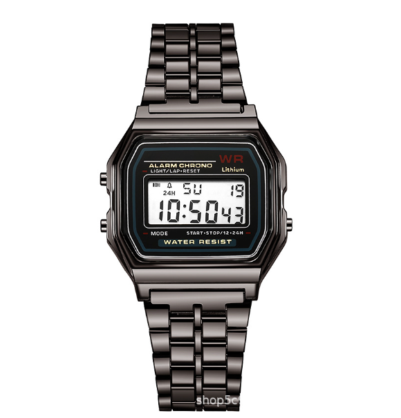 Classic Digital Steel Watch