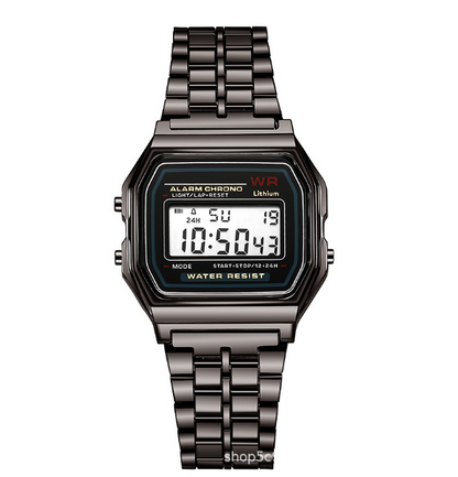 Classic Digital Steel Watch