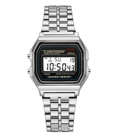 Classic Digital Steel Watch